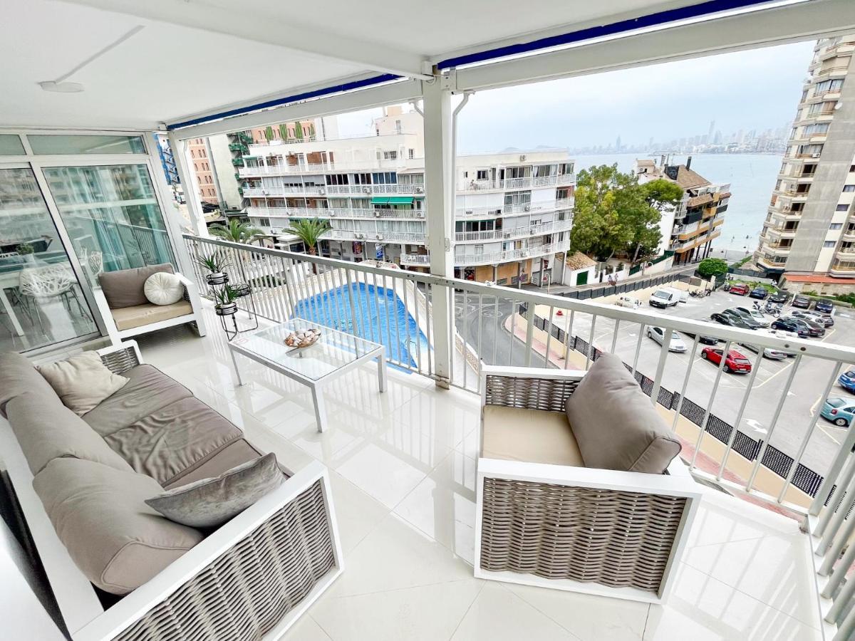 La Perla Benidorm Apartment Seaview & Pool Levante Beach Eksteriør bilde