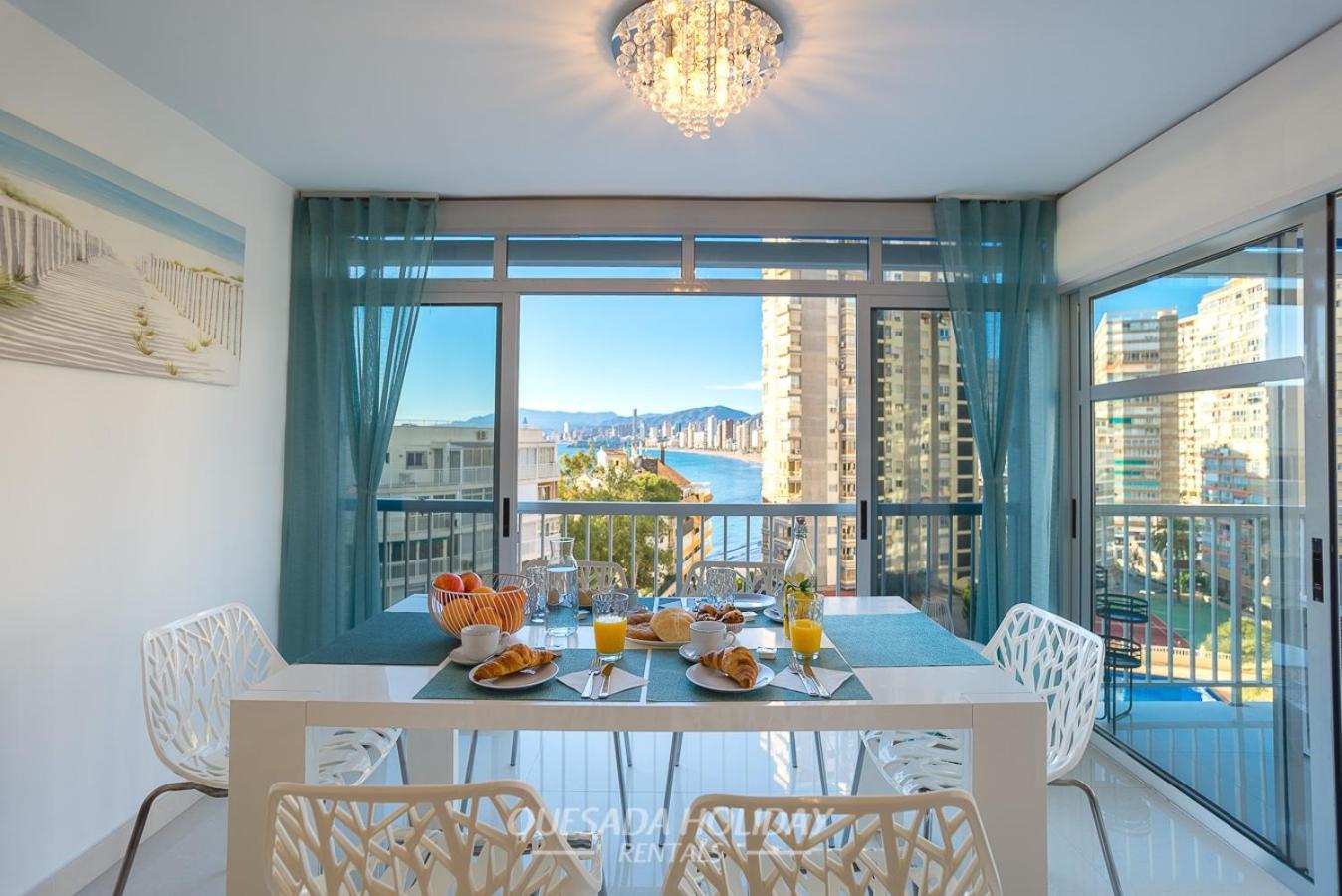 La Perla Benidorm Apartment Seaview & Pool Levante Beach Eksteriør bilde