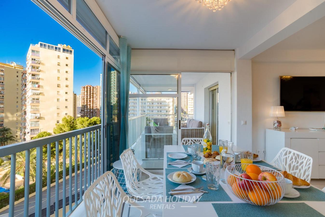La Perla Benidorm Apartment Seaview & Pool Levante Beach Eksteriør bilde