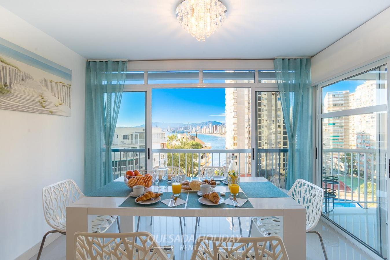 La Perla Benidorm Apartment Seaview & Pool Levante Beach Eksteriør bilde